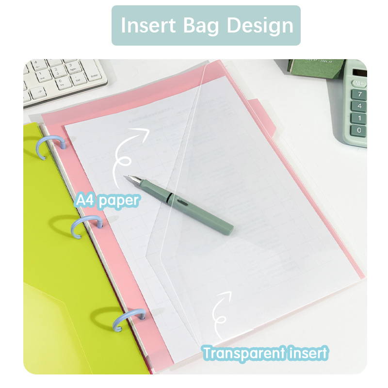 Cross-border New US Regulations Folder Loose-leaf Separator Folder Creative 5-color Office Stationery Separator 35C