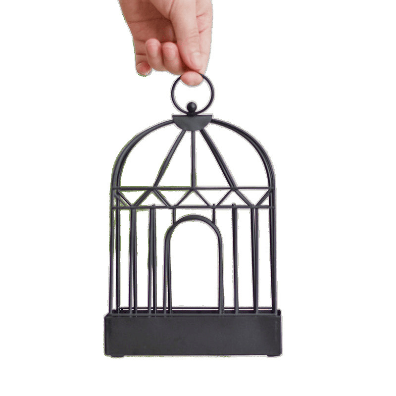 Household Mosquito-Repellent Incense Tray Scandinavian Iron Mosquito-Repellent Incense Holder Creative Bird Cage Incense Burner Tray Sandalwood Ash Tray Hanging Mosquito-Repellent Incense