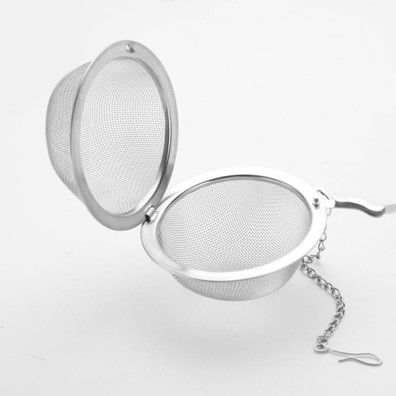 304 Factory Stainless Steel Weibao Household Spherical Seasoning Ball Seasoning Ball Marinated Ball with Chain Tea Drain Filter Pot