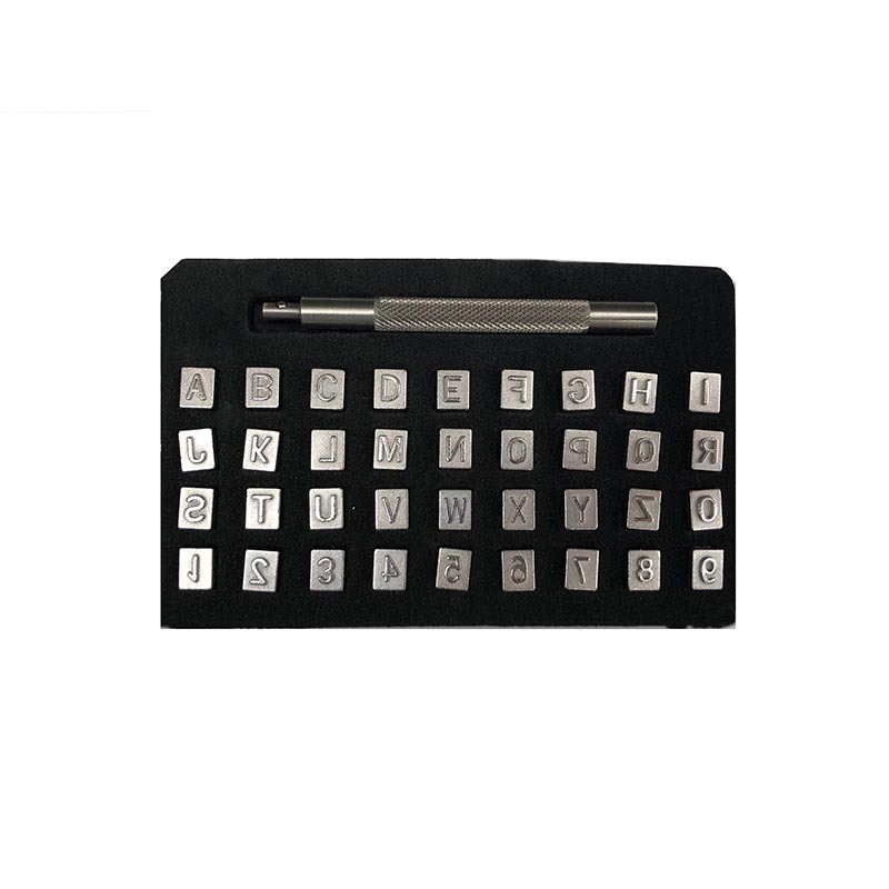 Steel seal number punch letter punch English punch 36pc Vegetable tanning leather art DIY engraving steel letter steel number