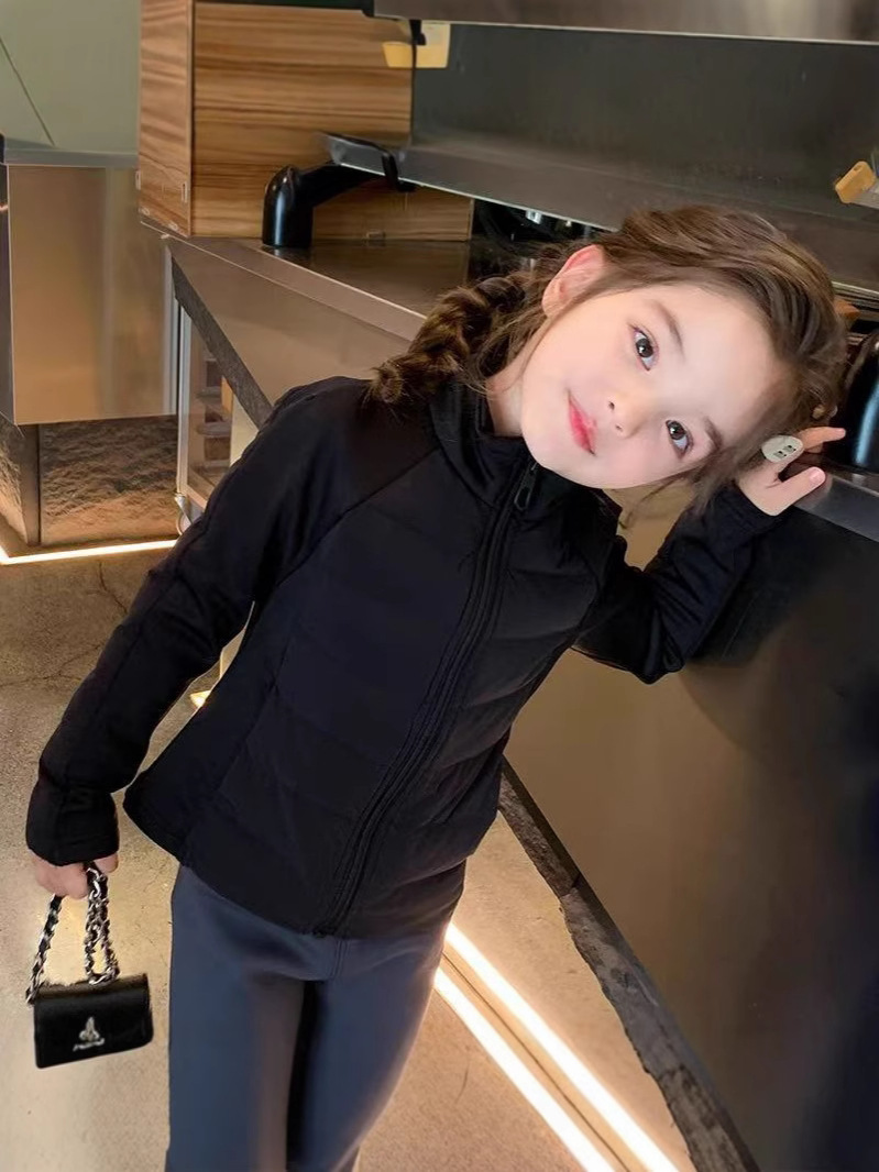 Girls' Light Down Cotton-padded Coat Winter 2024 New Children's Short Slim-fit Coat Girls' Liner Top Trendy