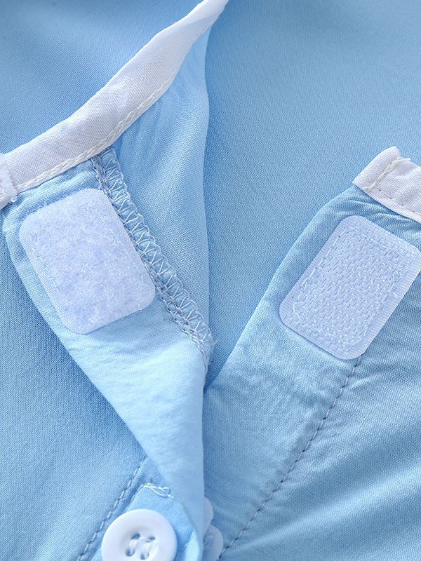 Children's Artificial Cotton Pajamas Hospital Clothing One-piece Wear and Take-off Convenient Nursing Clothing for Fracture Bed Care Cotton Silk Suit