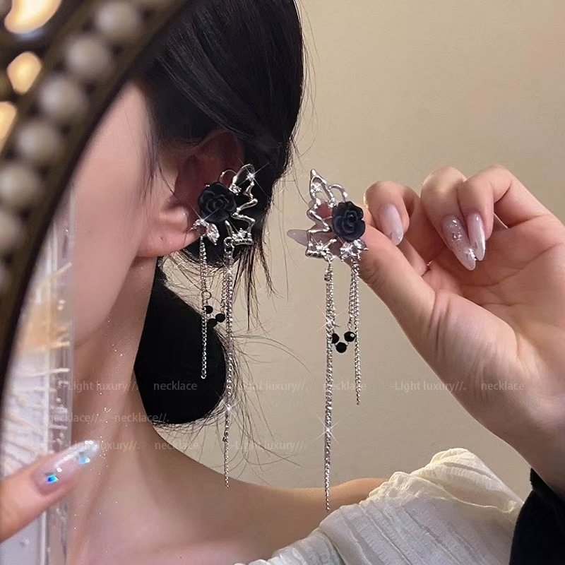 Новые серьги с розовыми кисточками, высококачественные серьги для женщин