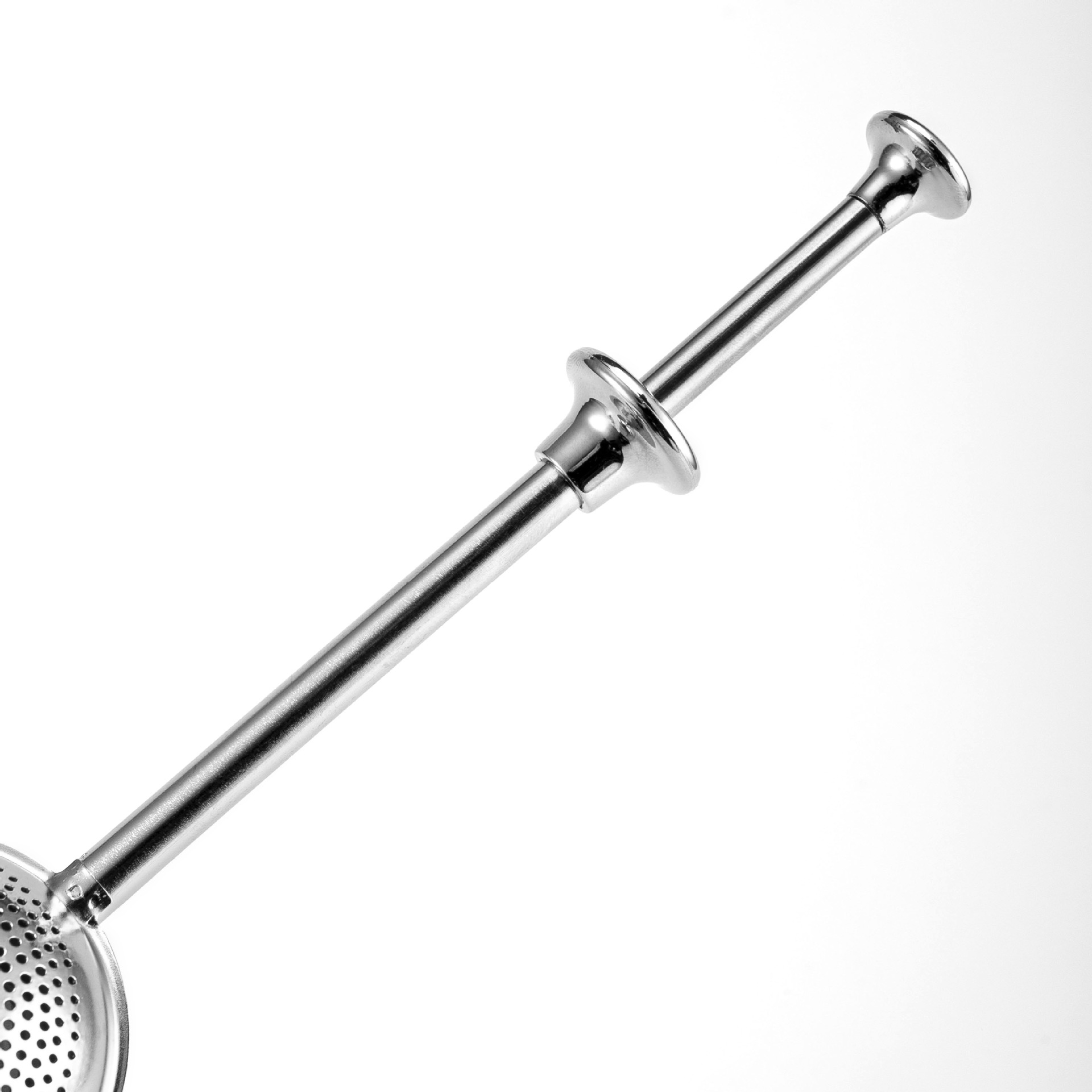 Factory direct supply round ball large telescopic half leak tea filter Amazon 304 stainless steel tea filter tea ball tea