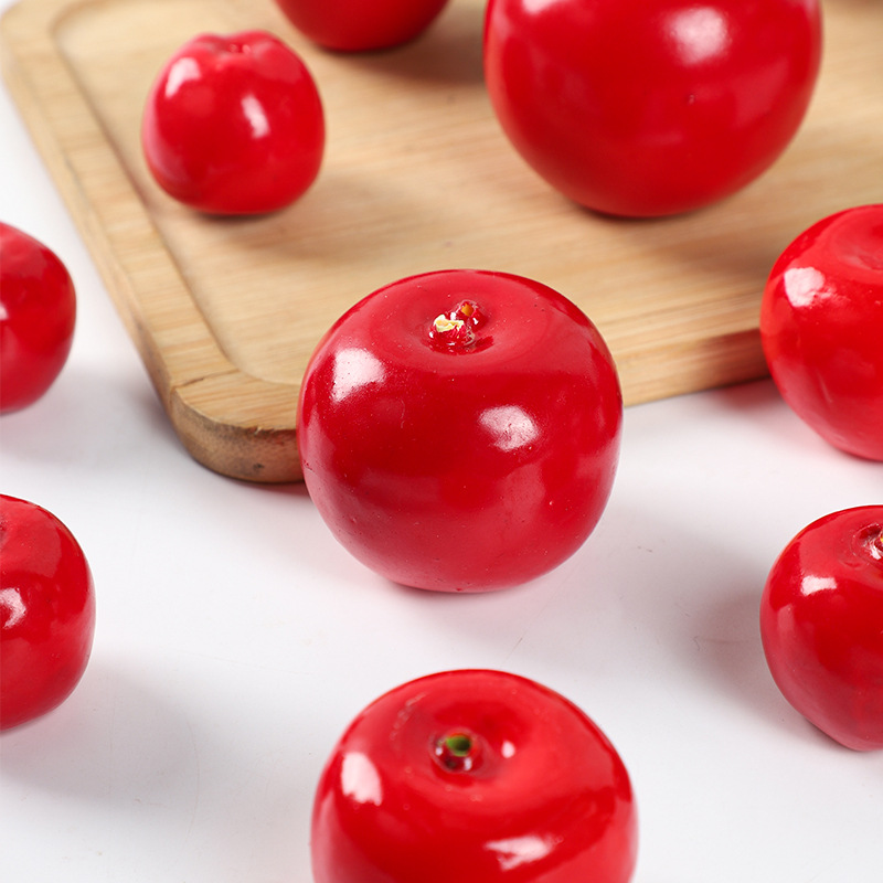 Simulated Fruit Decoration Props Photography Furnishings Foam Fake Candied Haws Single Fruit Model Simulated Candied Haws Skewers