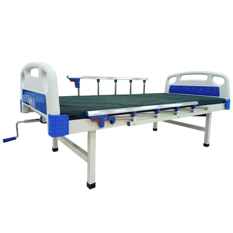Abs Nursing Bed with Adjustable Backrest, Thickened Medical Bed, Hospital Bed, Nursing Home Clinic Double-Shake Nursing Bed, Manufacturer in Stock