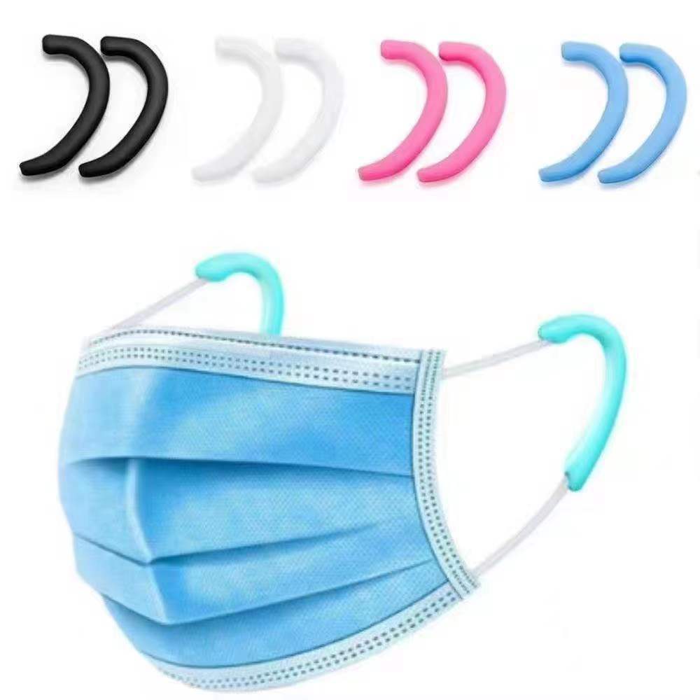 Adults and Children Universal Mask Ear Protection Artifact Ear Protection Decompression Anti-Lean Silicone Ear Sleeve Ear Hanging Rope Soft Rubber Sleeve