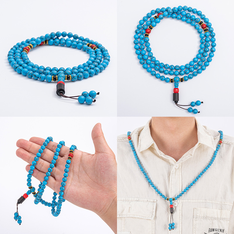 Nfc Smart Necklace Write Business Card Website Scripture Video Music Icid Access Card 108 Rosary Beads Buddha String Jewelry