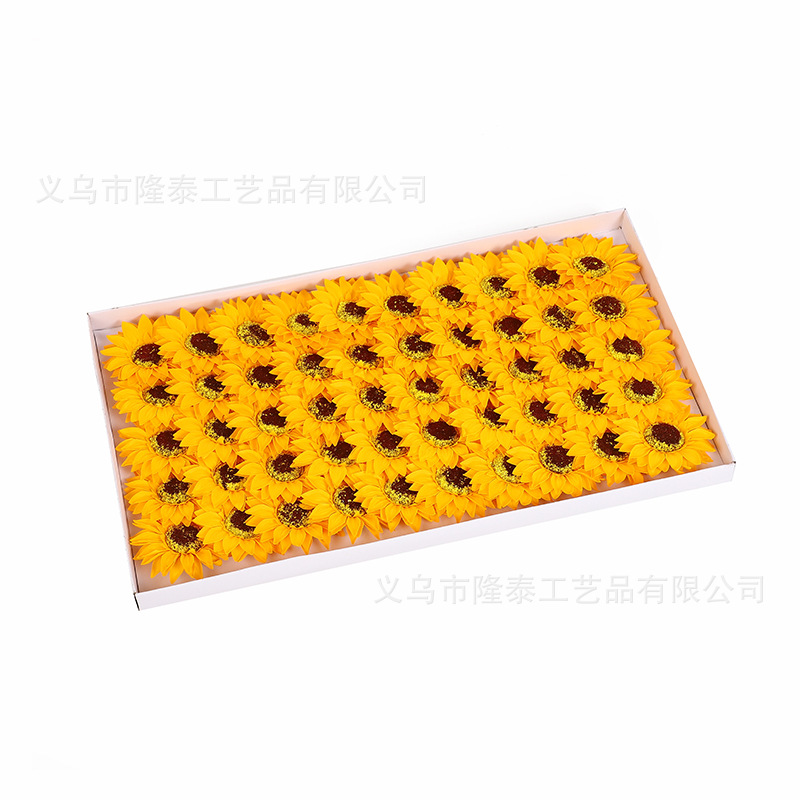Mother's Day Soap Flower Sunflower Bouquet Gift DIY Sunflower Floral Artificial Soap Flower Gift Wholesale