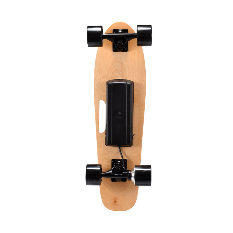 Electric skateboard four-wheel land travel artifact portable integrated portable remote control positive and negative customizable pattern 2701