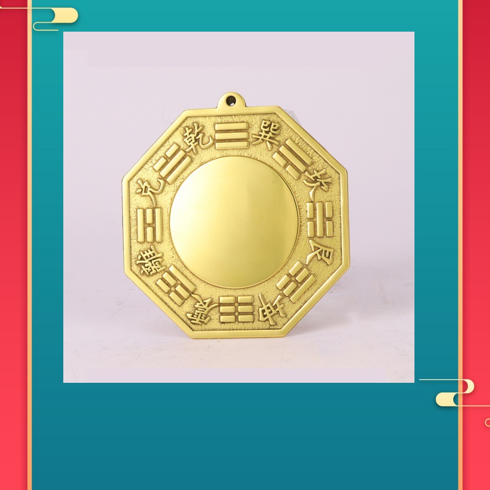Manufacturer Wholesale Alloy Brass Bagua Mirror Convex Mirror Concave Mirror Tai Chi Mirror Ornaments Copper Mirror Crafts Wholesale