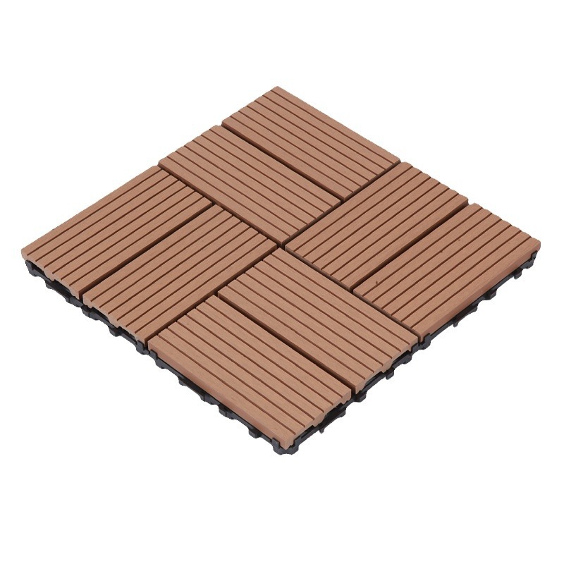 Outdoor splicing wood flooring wholesale outdoor environmentally friendly plastic wood composite flooring anti-corrosion ecological diy wood plastic flooring