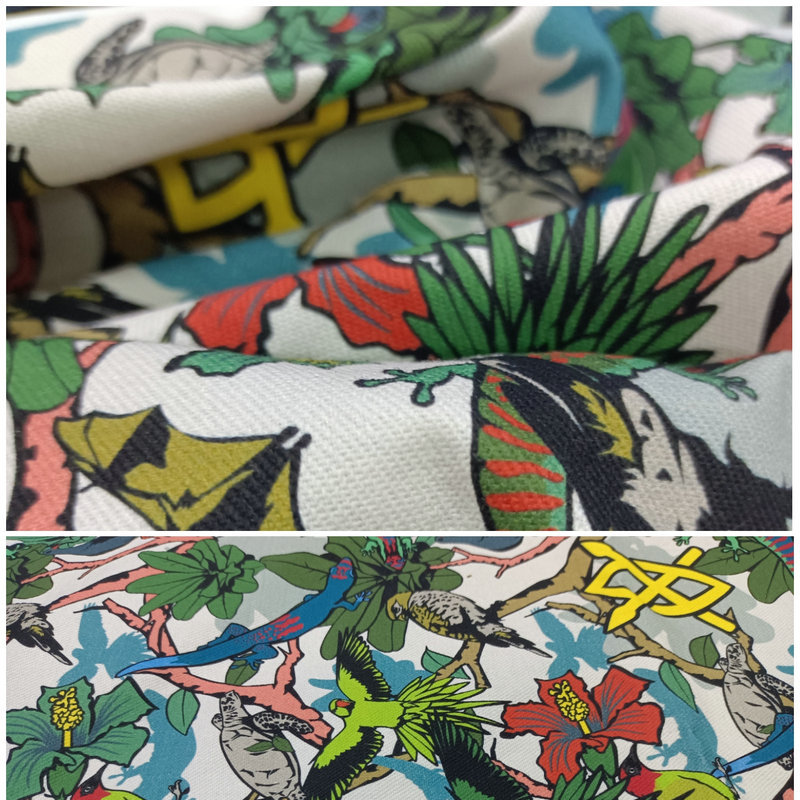 Wholesale cotton digital printing processing polyester nylon colored canvas direct injection reactive digital printing paint transfer