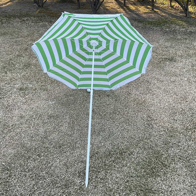 Прямые продажи 170t полиэстерового пляжного зонта, полосатый зонт, уличный парасол, кросс-бордерная кастомизация