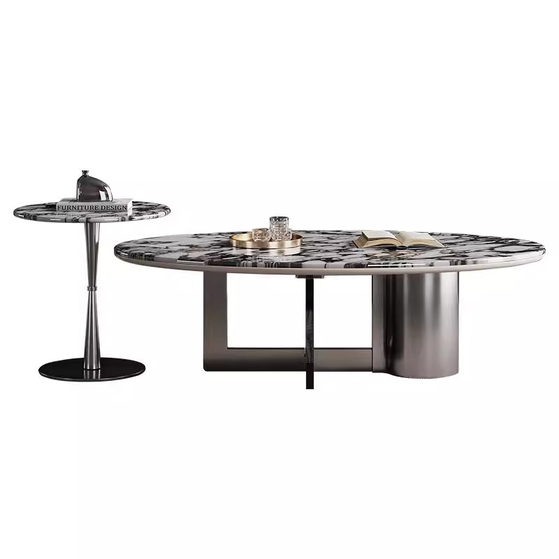 Marble Coffee Table Living Room Small Apartment Home Acrylic Coffee Table 2025 New High-end Light Luxury Coffee Table