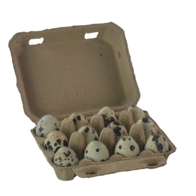 Manufacturer Supplies Pulp Quail Egg Box 12 Quail Egg Box Shock-Absorbing Degradable Quail Egg Box