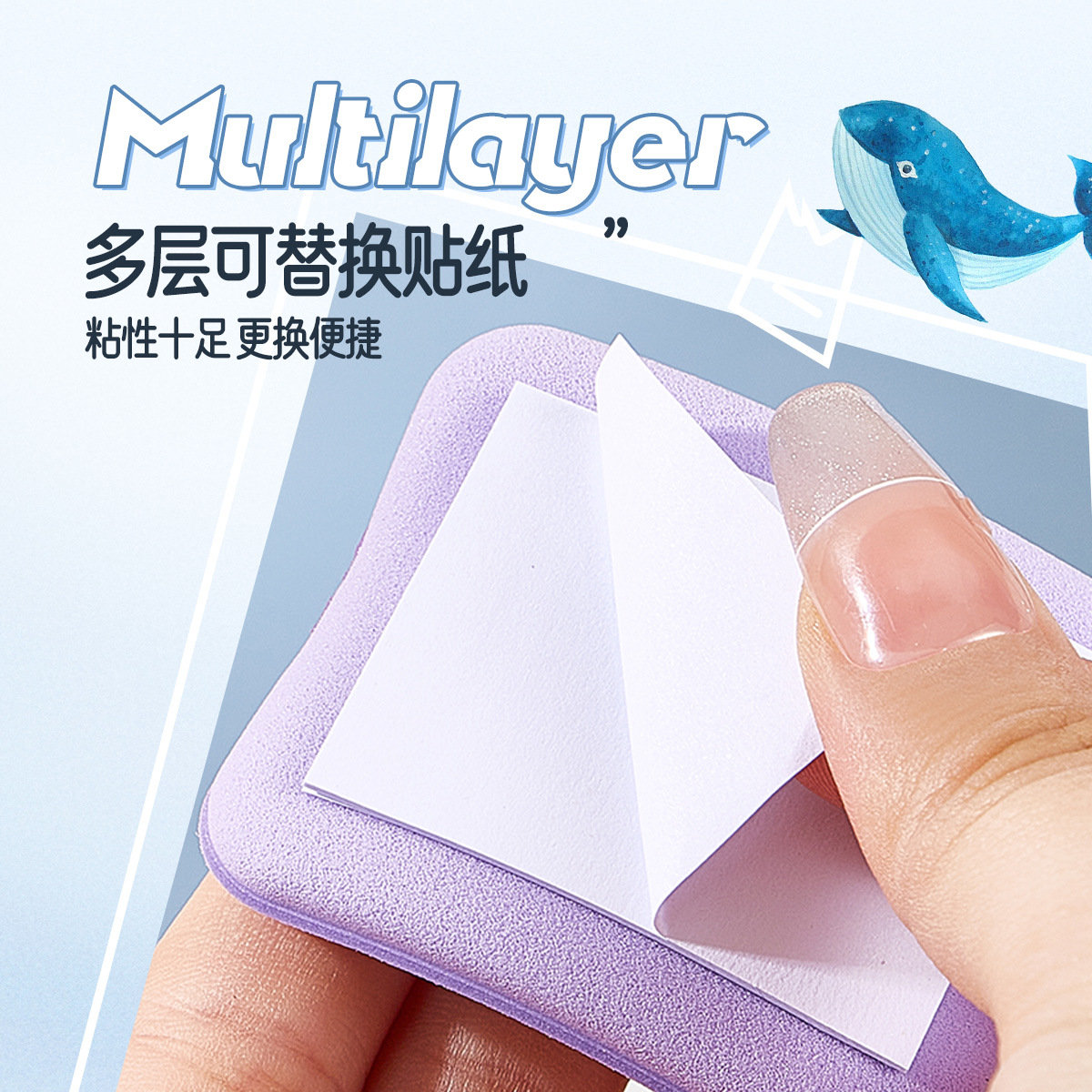 Lifegirl Marine Refreshing Suede Oil-Absorbing Paper Summer Oil-Absorbing Makeup-Removing Oil-Skin Refreshing Suede Paper for Men and Women