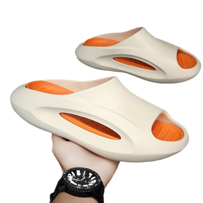 Dung Slippers Men's Summer Non-Slip Indoor Bathroom Bathing Sandals Outer Wear Platform Sports Slides Men's Shoes