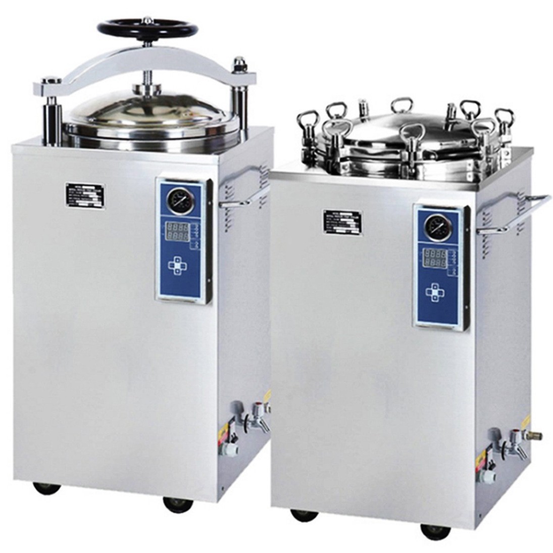 Foreign Trade Specializes in Medical Handwheel-Type Door-Opening Vertical Pressure Steam Sterilizer Fully Automatic High-Pressure Sterilizer