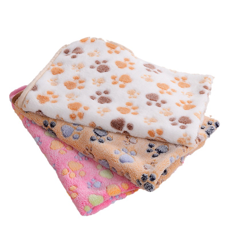 Amazon Pet Blanket Dog Blanket Super Soft Warm Coral Fleece Pet Mat Spot Cat Dog Blanket