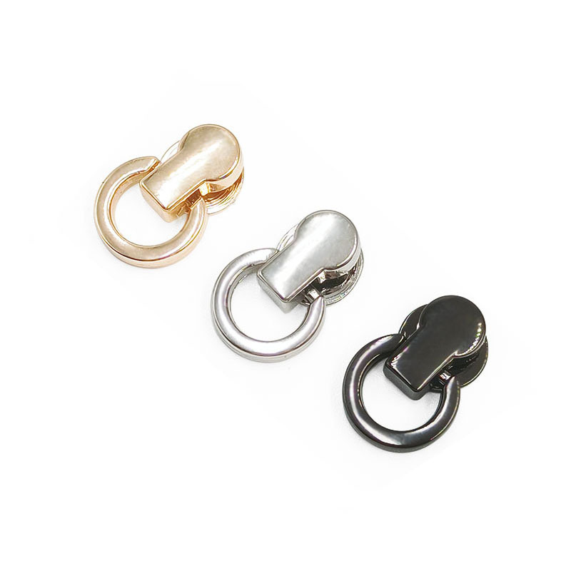 Factory wholesale bag accessories with ring Heshang head nipple nail diy luggage leather buckle with ring screw decorative nail