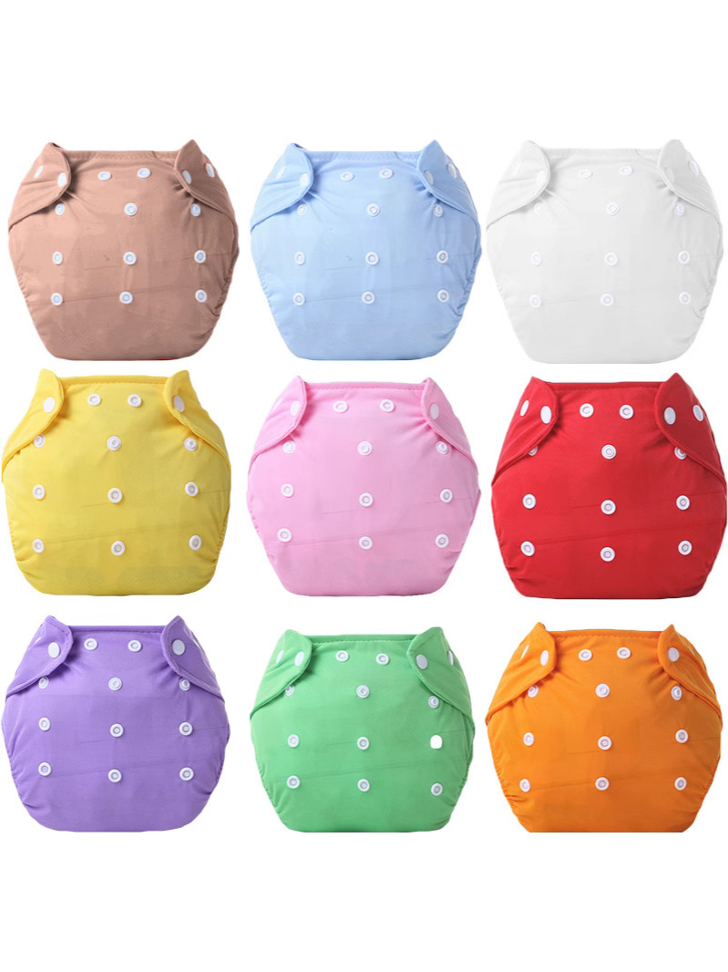 Многоразовые подгузники маленького размера, 9 цветов, регулируемые детские подгузники, тонкие и толстые велюровые сетчатые подгузники