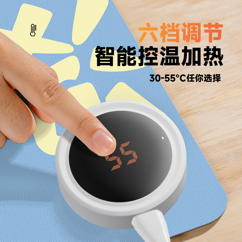 Heated Mouse Pad Office Desktop Extra Large Electric Heating Plug-In Model Student Homework Hand Warmer Desk Pad with Intelligent Temperature Control