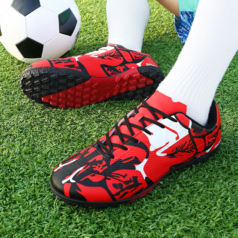 Cross-border Foreign Trade Short Nail Football Shoes Children and Adolescents Students Short Nail Training Shoes All-match sneaker for Boys and Girls