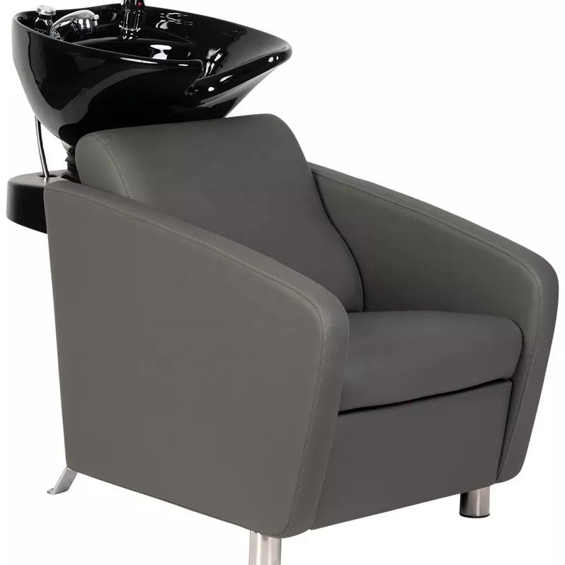 Barber Chair Barber Shop Chair Hair Salon Shampoo Bed Half Reclining Shampoo Chair Stainless Steel Hairdressing Chair Beauty Chair Massage Bed