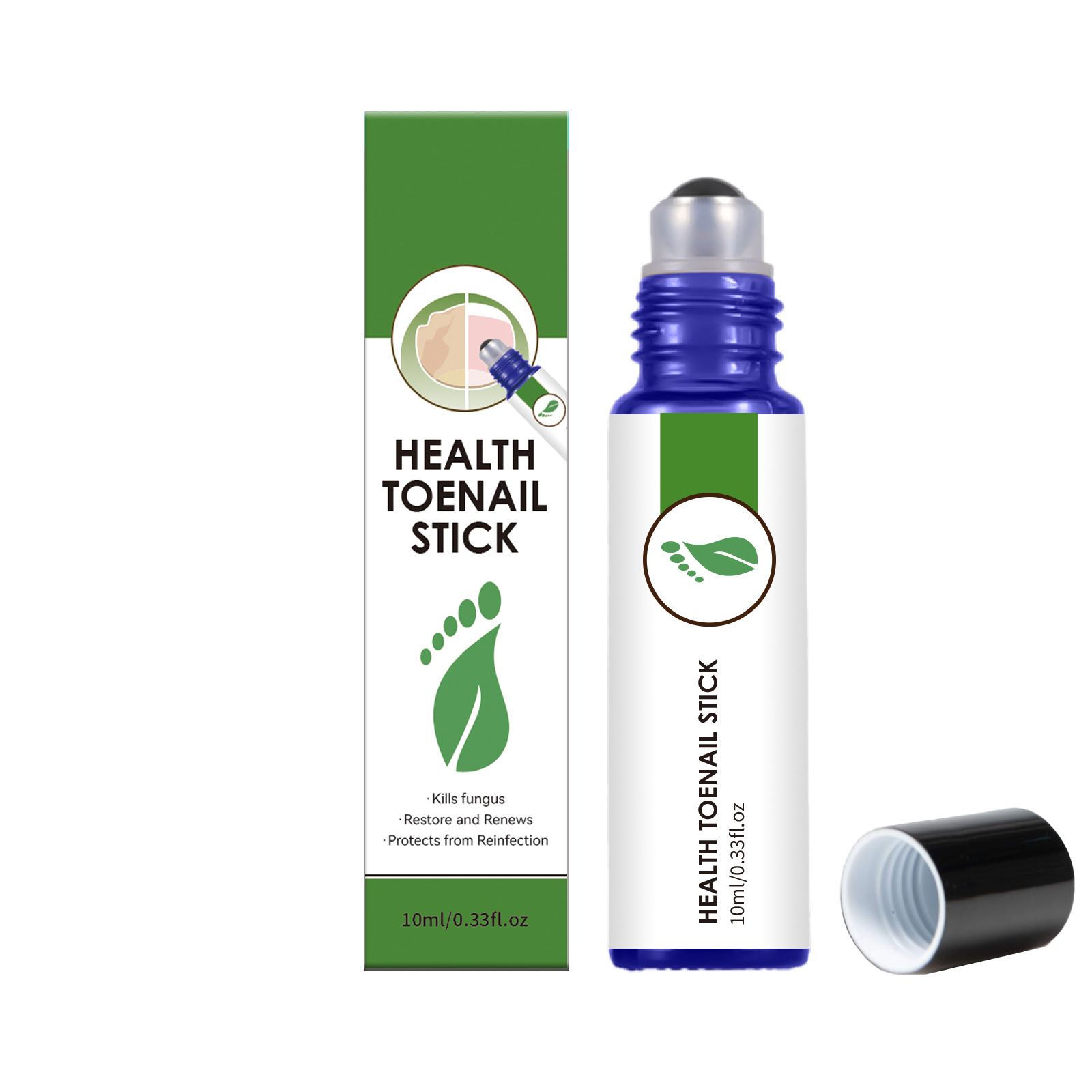 Cross-Border Unlabeled Nail Care Roller Ball Daily Cleaning, Softening, Moisturizing, Nail Repair, Onychomycosis and Nail Brightening Care Solution