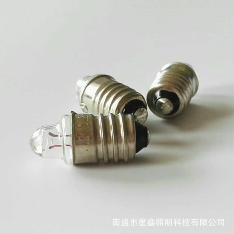 Light collecting e10 screw pen lamp/1.1V0.25/1.5V0.25/2.2V0.25 spotlight E10 pen Crystal Bulb