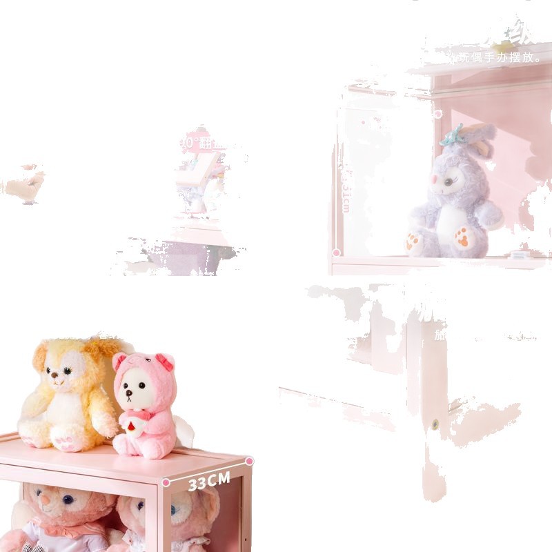 Hand-Made Transparent Display Cabinet Acrylic Lego Bubble Mart Blind Box Display Stand Jewelry Toy Doll Storage Cabinet