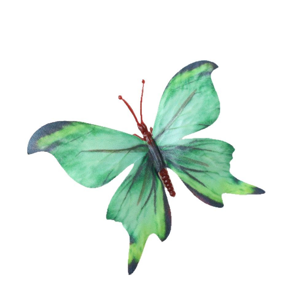 Mini version simulation butterfly color butterfly wall decoration wedding road flower dress silk cloth fake butterfly wholesale