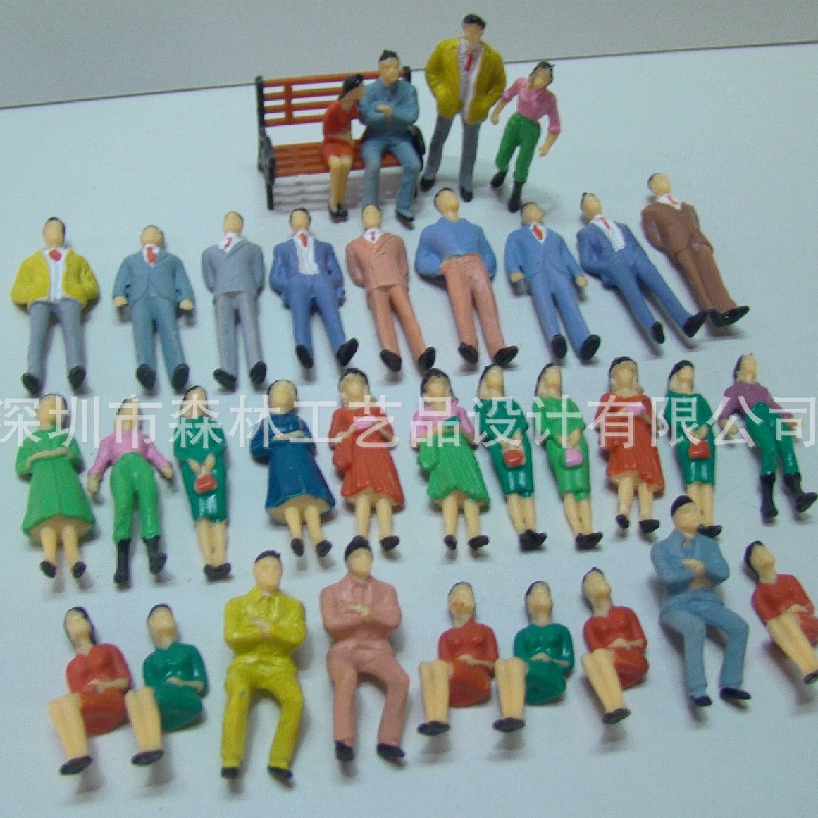 Sand table model production figure building materials villain model small color person ratio 1:50