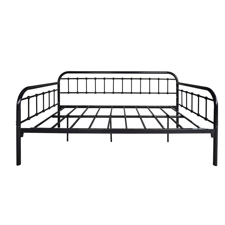 European-Style Sofa Bed Dual-Purpose Wrought Iron Bed Single Small Apartment Living Room Study Nap Simple Multi-Functional Wrought Iron Sofa