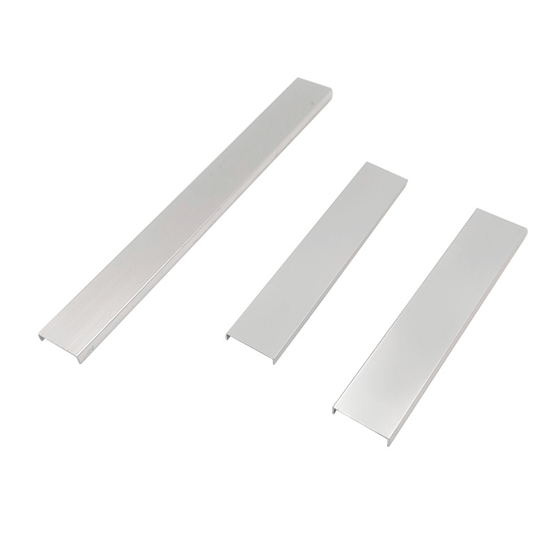 Aluminum Alloy U-Shaped Edge Strips Thickeneded Glossy Brushed Aluminum Strips Background Wall Panel Decorative Edge Accessories Source Factory