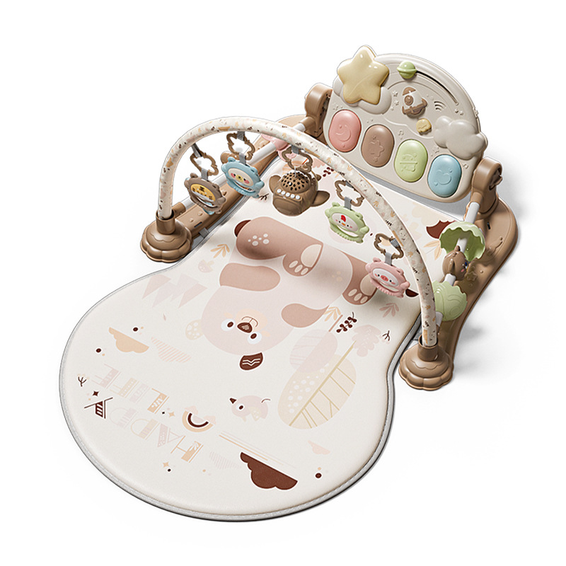 Baby Fitness Stand Pedal Piano Baby Toys 0 to 6 Months Baby Play Mat Newborn Toys Cross-Border Wholesale