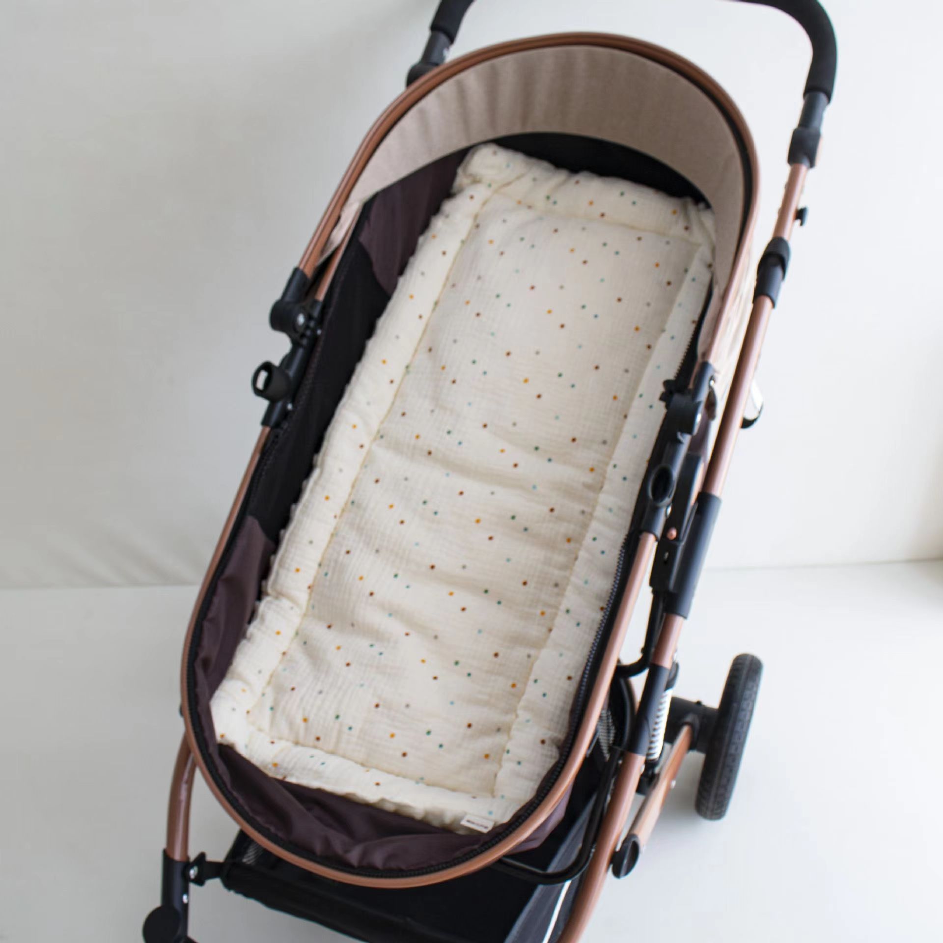 Baby Cart Cushion Newborn Wholesale Soft and Comfortable Walking Baby Thickened Bean Velvet Traffic Cotton Cushion in stock Hair