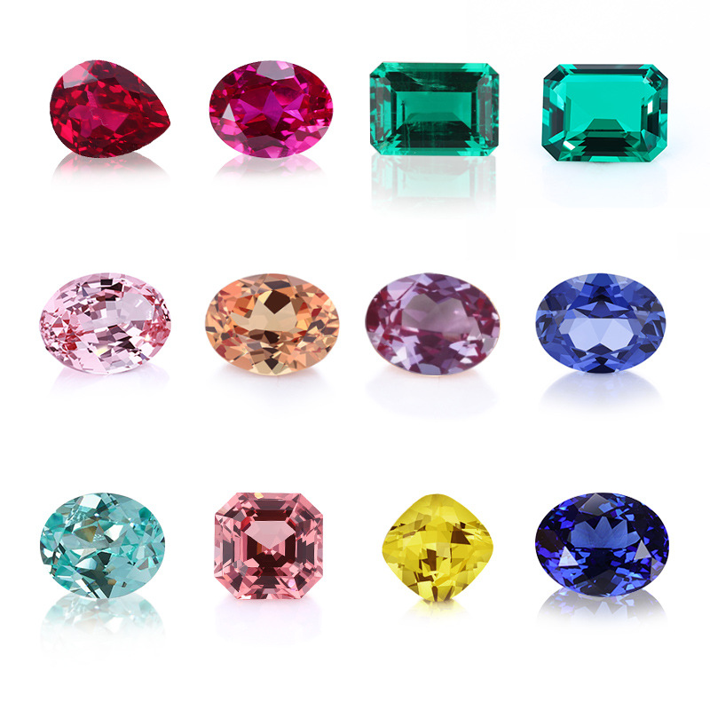 Custom 18K Cultured Diamond Platinum Ring Earrings Laboratory Henan Artificial Diamond Synthetic Diamond Jewelry Necklace