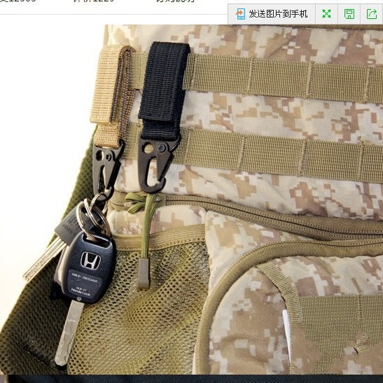 Outdoor tactical nylon webbing buckle multifunctional mountaineering buckle eagle beak hook buckle multi-purpose belt keychain manufacturers