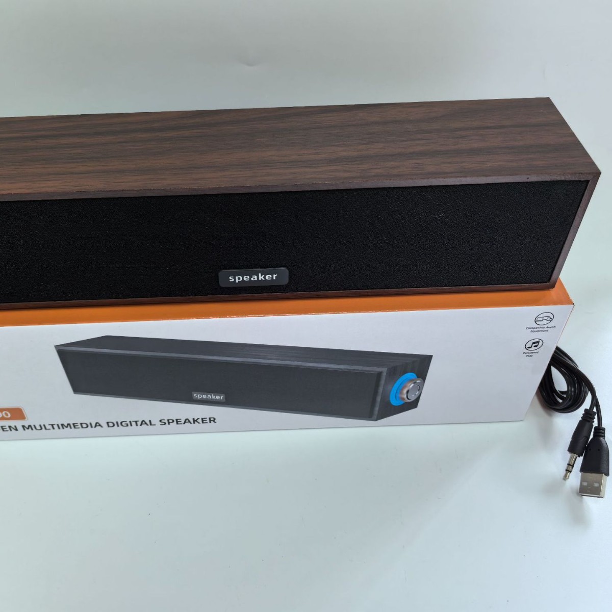 Cross-Border Long Strip 1090 Wired Bluetooth Speaker Dual Speakers USB Computer Notebook Subwoofer Desktop Audio