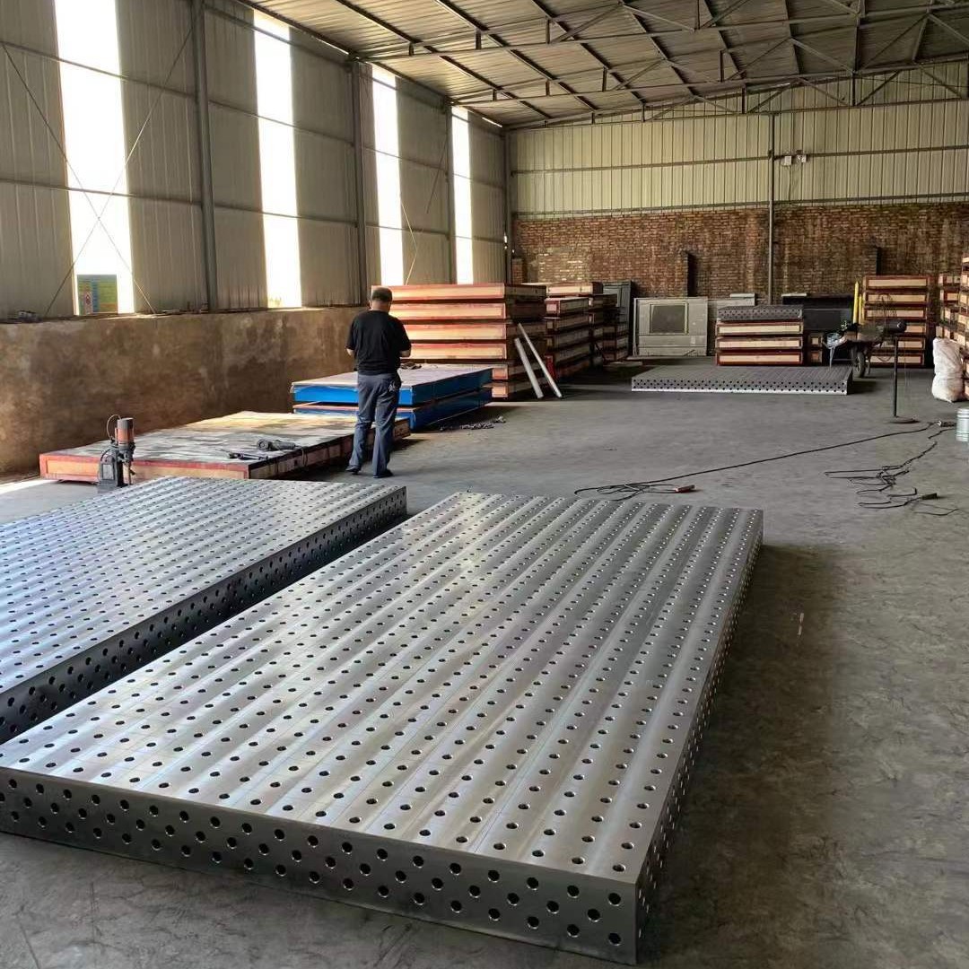 Cast Iron Three-Dimensional Flexible Welding Platform D28 Multi-Hole Positioning Platform Positioning Robot Welding Tooling Fixture