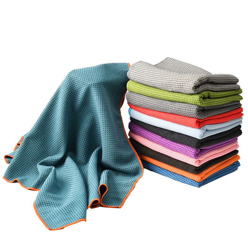 Yoga Towel Multi-Color Customized Yoga Studio Home Portable Silicone Non-Slip Towel Dance Fitness Anti-Slip Mat