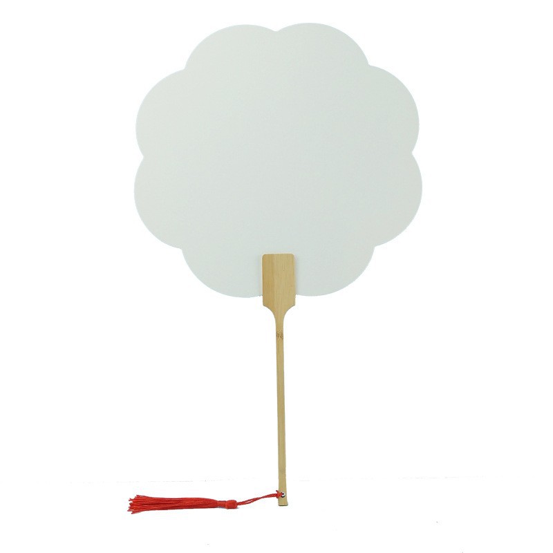 Cooked Xuan Lacquer Fan Double-Sided Blank Fan Meticulous Hand-Painted Calligraphy White Round Fan Cardboard Fan Advertising Fan Manufacturer Wholesale