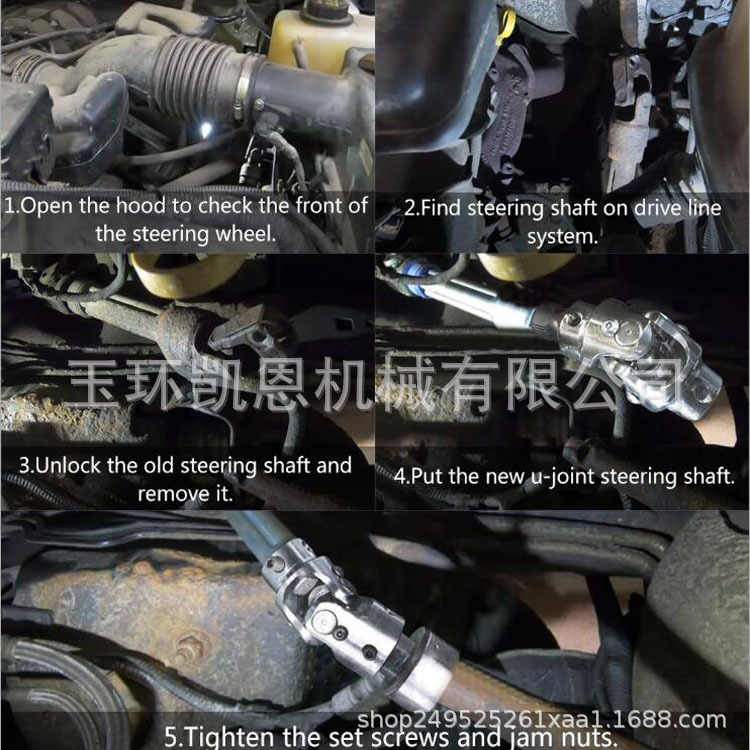 High-End Quality Car Steering Shaft Cross-Border Popular Modified Racing Car Universal 3/4/25Dd*3/4Dd