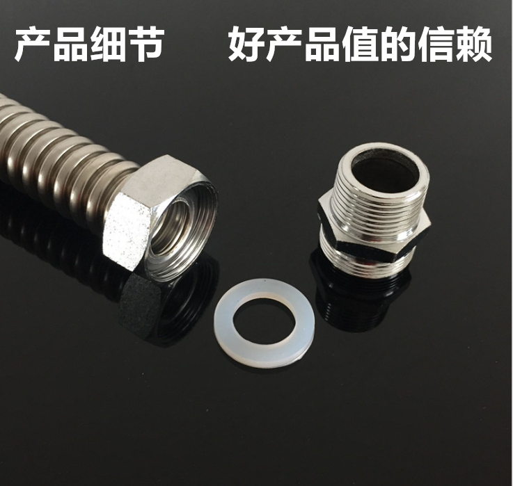Kt Stainless Steel Air Conditioner Bellows Air Conditioner Water Inlet Hose Fan Coil Soft Connection Hvac Hose 6