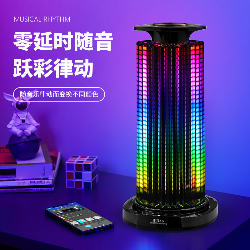 Factory Direct pickup light 4D panoramic music rhythm light rgb voice-controlled atmosphere light computer e-sports room installation