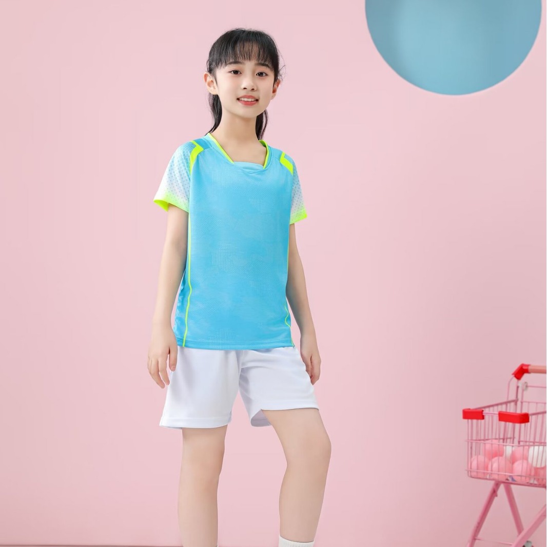 Busan Chinese Team Table Tennis Suit Men's and Women's Children's Short-sleeved Competition Suit Competition Suit Quick-drying Jersey Family Suit Printing
