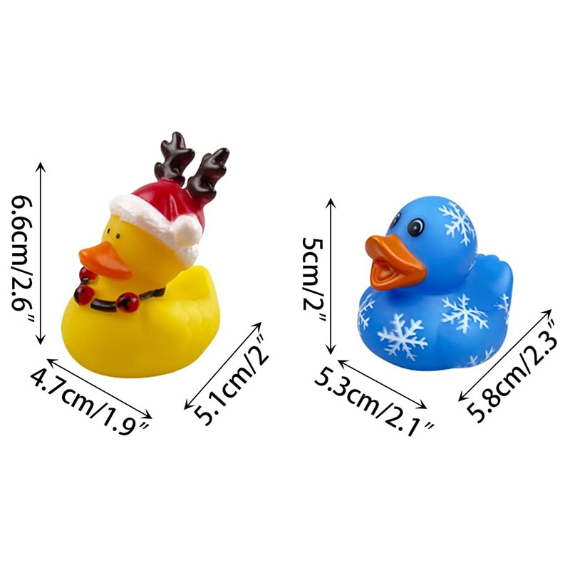 Blind Box Christmas Duck Children's 2 Inch Water Duck Santa Claus Duck New Year Duck Party Decoration Gummed Duck Ornaments