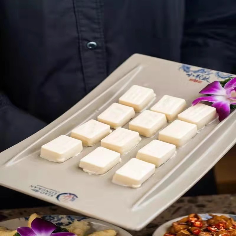 Hot Pot Chicken Tofu 180g*36 Boxes of Mahjong-Shaped Tofu Special New Tofu Spicy Hot Pot Ingredients